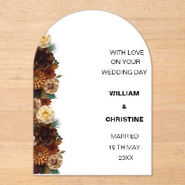 クラシック結婚カード アクリル招待状