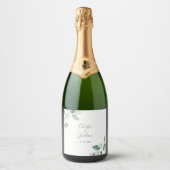 クラシック結婚グフォーマルリー葉ズ スパークリングワインラベル (正面)