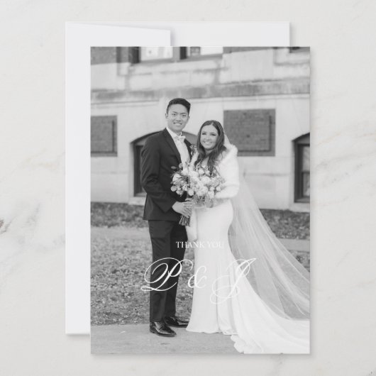 クラシック結婚サンキューカード サンキューカード (正面)