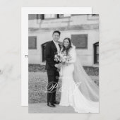 クラシック結婚サンキューカード サンキューカード (正面/裏面)