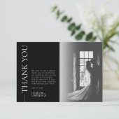 クラシック結婚シンプルサンキューカード サンキューカード (スタンド正面)