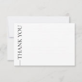 クラシック結婚シンプルサンキューカード サンキューカード (裏面)