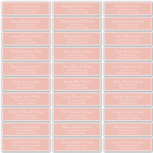 クラシック結婚シンプルScriptのゲスト名のアドレス シール