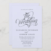 クラシック結婚スクリプト 招待状 (正面/裏面)