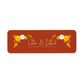 クラシック結婚テーマ ラベル (正面)