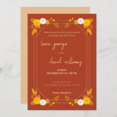 クラシック結婚テーマ 招待状 (正面/裏面)