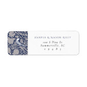 クラシック結婚ビクトリアン差出人住所ラベル ラベル (正面)