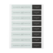 クラシック結婚差出人住所ラベル ラップアラウンドラベル (シート)