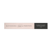 クラシック結婚差出人住所ラベル ラップアラウンドラベル (単一)