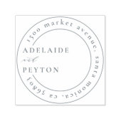 クラシック結婚差出人住所 セルフインキングスタンプ (デザイン)