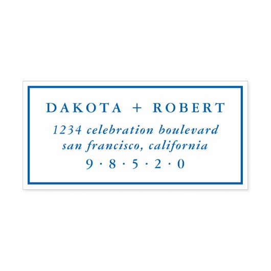 クラシック結婚差出人住所 セルフインキングスタンプ (デザイン)