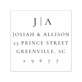 クラシック結婚差出人住所 セルフインキングスタンプ