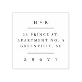 クラシック結婚差出人住所 ラバースタンプ (インプリント)