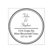 クラシック結婚差出人住所 ラバースタンプ (インプリント)