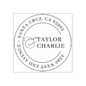 クラシック結婚差出人住所 ラバースタンプ (インプリント)