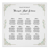 クラシック結婚座席表ポスター ポスター (正面)