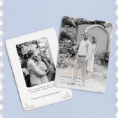 クラシック結婚式の日付の保存 箔招待状