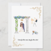 クラシック結婚式招待状のカスタマイズ 招待状 (裏面)