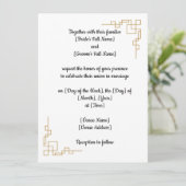 クラシック結婚式招待状のカスタマイズ 招待状 (スタンド正面)