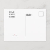 クラシック結婚式招待状シンプルはがき インビテーションポストカード (裏面)