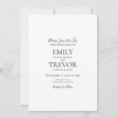 クラシック結婚式招待状詳細 (正面)