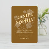 クラシック結婚式招待状 招待状 (スタンド正面)