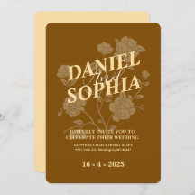 クラシック結婚式招待状