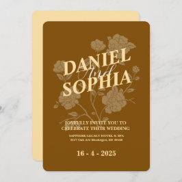 クラシック結婚式招待状 招待状