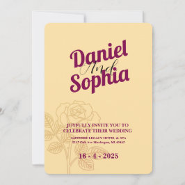 クラシック結婚式招待状 招待状