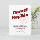 クラシック結婚式招待状 招待状 (スタンド正面)