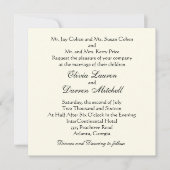 クラシック結婚式招待状 招待状 (正面)