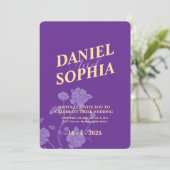 クラシック結婚式招待状 招待状 (スタンド正面)