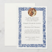 クラシック結婚式招待状 招待状 (正面/裏面)