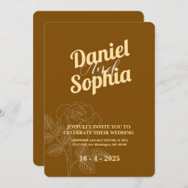 クラシック結婚式招待状 招待状