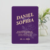 クラシック結婚式招待状 招待状 (スタンド正面)