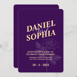 クラシック結婚式招待状 招待状