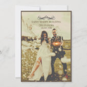 クラシック結婚式招待状 招待状 (裏面)