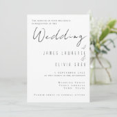 クラシック結婚式招待状 招待状 (スタンド正面)
