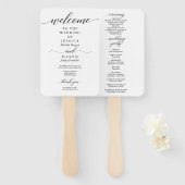 クラシック結婚式 プログラムファン ハンドファン (正面&裏面)