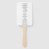 クラシック結婚式 プログラムファン ハンドファン (裏面)