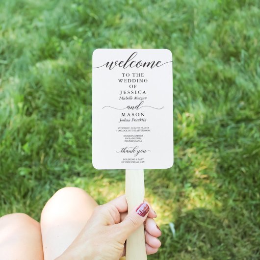 クラシック結婚式 プログラムファン ハンドファン