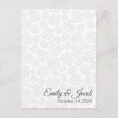 クラシック結婚式RSVPはがき挿入 ポストカード (正面)