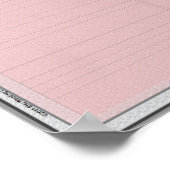 クラシック結婚思い出の座席計画ポスター ポスター (角)