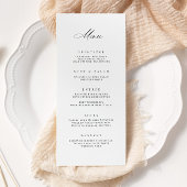 クラシック結婚披露宴パーティー食事メニューカード メニュー