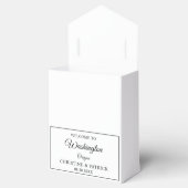 クラシック結婚歓迎のパーソナライズされた結婚式 フェイバーボックス (オープン)