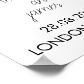 クラシック結婚歓迎テンプレートエレガント ポスター (角)