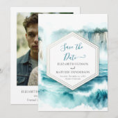 クラシック結婚航海の海 セーブザデート (正面/裏面)