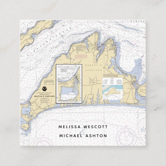 クラシック結婚航海のWebサイトマーサのブドウ園 エンクロージャーカード (裏面)