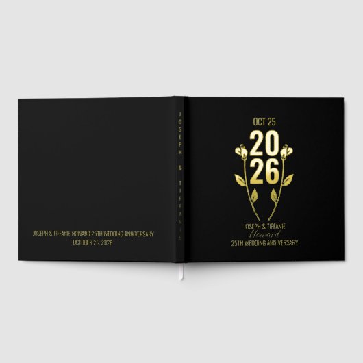 クラシック結婚記念日 ゲストブック (全面)