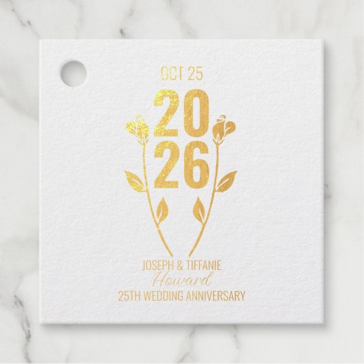 クラシック結婚記念日 フェイバータグ (正面)